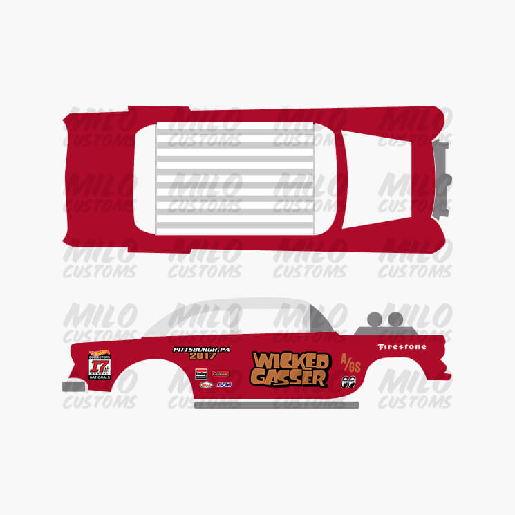 Gasser Wicked Hot Wheels Decals | Decals Milo